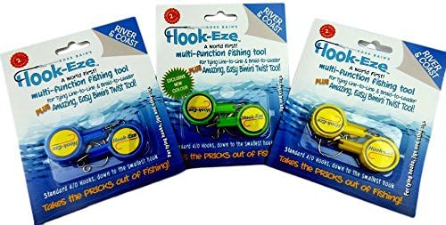 HOOK-EZE Nail Fishing Knot Tying Tool, Fly Fishing Accessories for Tying Line to Fish Hooks - Gear and Equipment, Gadget to Tie Knots Quick and Easy - Stocking Stuffers & Gifts for Men (4 pcs)