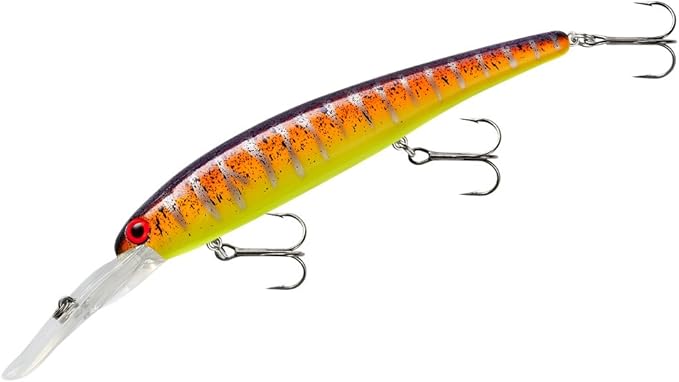 Bandit Lures 4 3/4-Inch Slender Minnow Jerkbait Trolls Up to 27 Feet Deep, Universal Color Patterns, 1 Piece