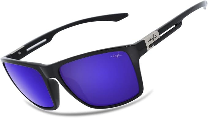 INFI Fishing Polarized Sunglasses for Men Driving Running Golf Sports Glasses Square UV Protection Designer Style Unisex