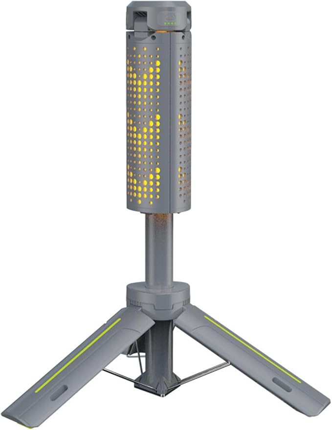 Folding Outdoor Lighting Night Fishing Lamp with 8000mAh Battery Suitable for Camping Trips Emergencies Night Use LED Flame Effect Lamps