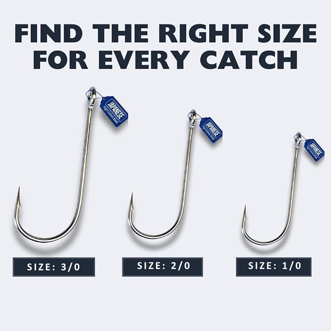 Bass Advantage Trailer Hooks for Spinnerbaits – High Carbon Steel Fishing Hooks with Large Eye – Easy Rigging – 3/0, 2/0, 1/0 – Spinner Bait Trailer Hooks for Bass Fishing