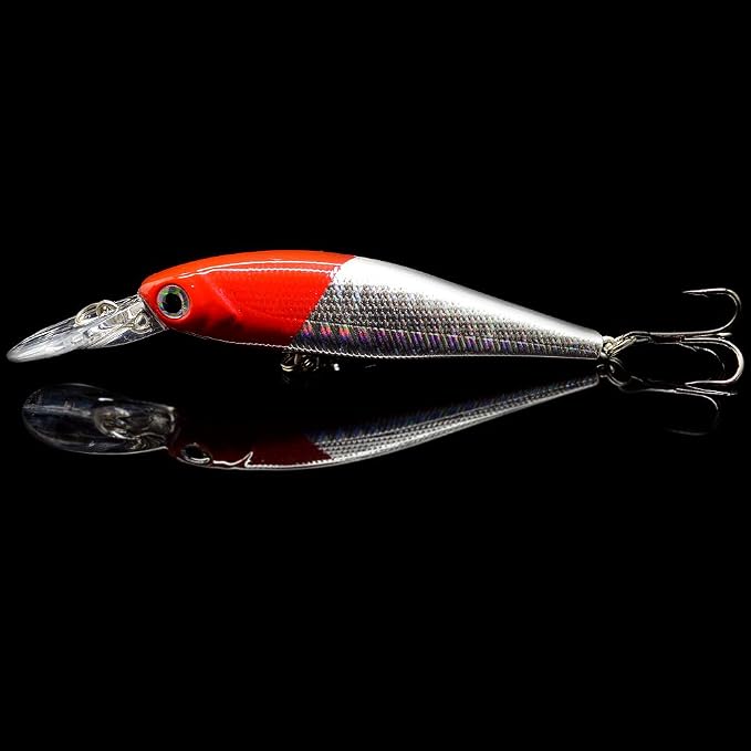 10 Pack Fishing Lures Hard Baits, Minnow Crankbait & Swimbait Lure Kit for Freshwater & Saltwater, Bass, Trout, Walleye, Redfish
