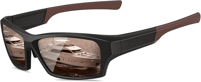 Polarized Sports Sunglasses for Men Women,Driving Fishing Cycling Mountain Bike Sunglasses UV400 Protection