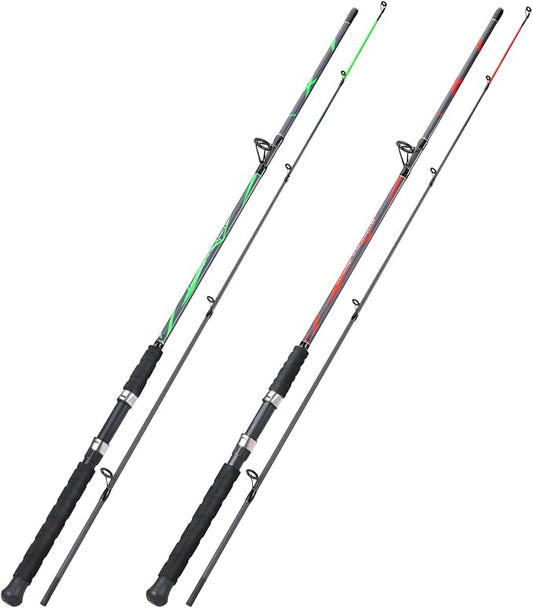 Sougayilang Spinning Rods, Strong Carbon&Glass Composite Fishing Pole with Stainless Steel Line Guides for Catfish- 7'0"