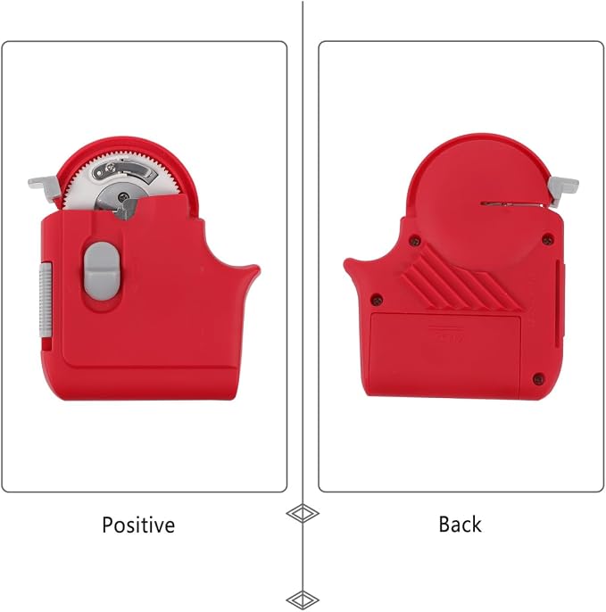 Electric Fishing Hook Tier Automatic Knot Tying Tool Red Machine for Tackle Battery Operated 3.34X2.75X0.59In