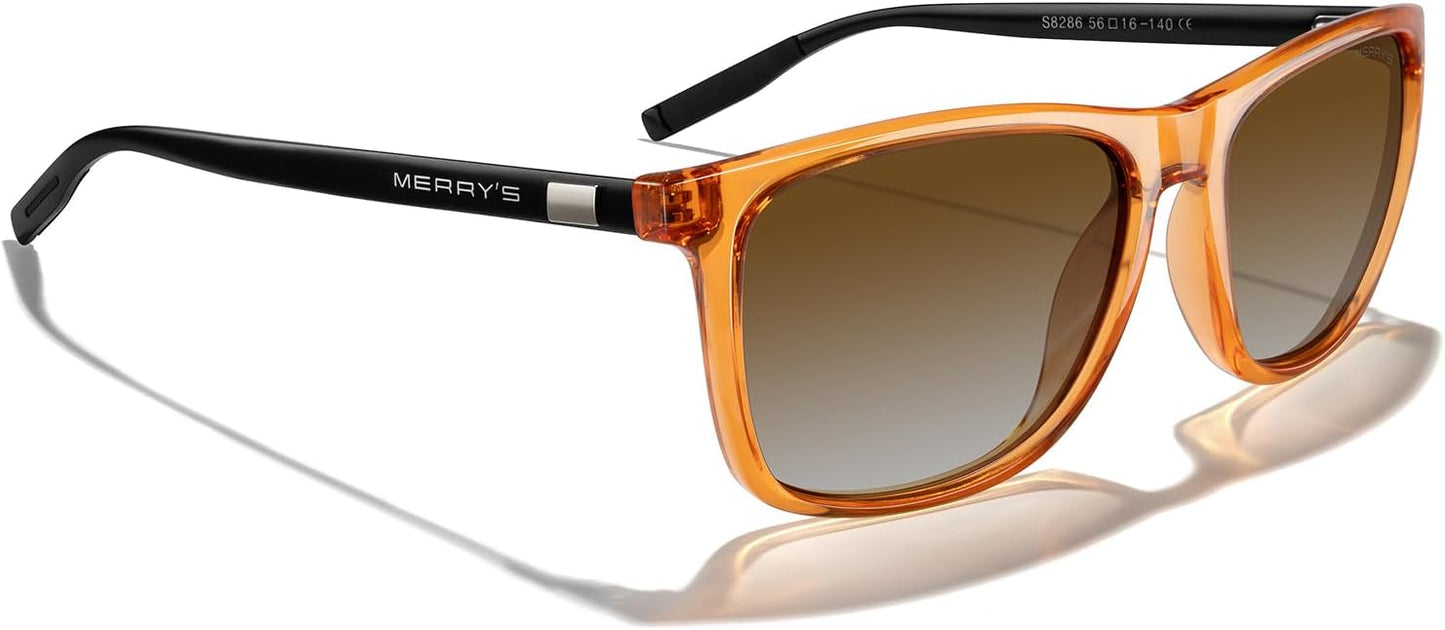 MERRY'S Unisex Polarized Aluminum Sunglasses Vintage Sun Glasses For Men/Women S8286