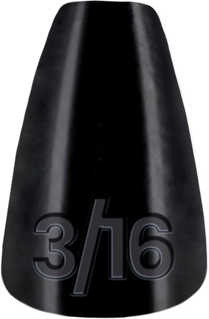 Reaction Tackle Lead Worm Weights - Bullet Shaped Sinkers with Size Stamped - Bass Fishing Tackle Fishing Weights (25-Pack)