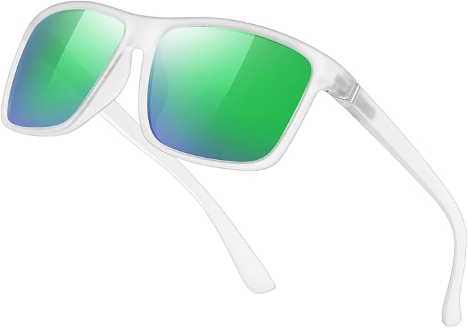 Sunglasses Men Polarized Sunglasses for Mens and Womens,Black Retro Sun Glasses Driving Fishing UV Protection