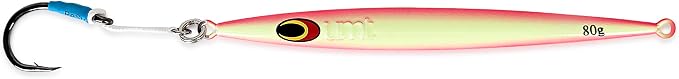 UMT Sand EEL 80g Offshore Fishing Jigs - Multi Species. Packs: 1, 5, 10. Green, Pink. Pro-Grade.