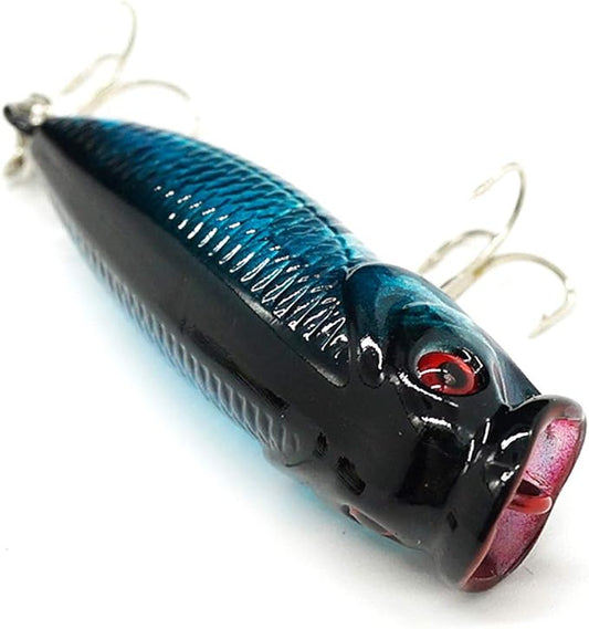 Seasky Fishing Plug Lures Micro Popper Topwater Trout Attack in Freshwater
