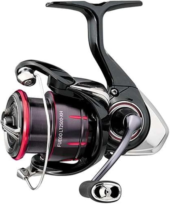 Daiwa Fuego LT Spinning Reel Size 1000-6000 Lightweight ZAION V Carbon Body, AIRDRIVE Rotor, MAGSEALED Shaft for Freshwater Fishing