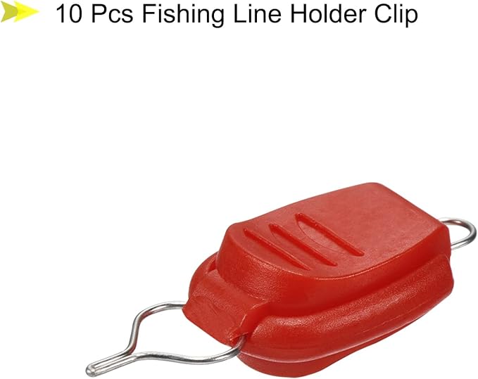 PATIKIL Fishing Line Holders, Baitcasting Reel Fishing Line Holder Clip Buckle Stopper Line Keeper Accessories