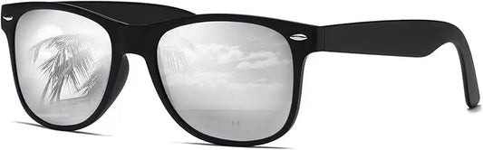 DEMIKOS Sunglasses Men Polarized Sunglasses for Mens Womens Retro Mirror Lens for Driving Fishing UV Protection