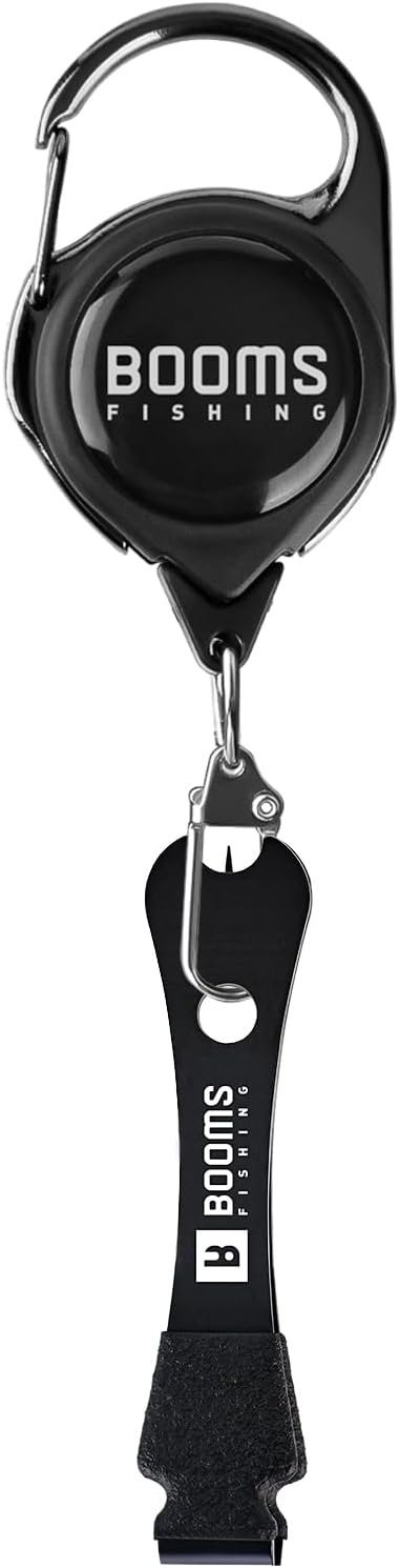 Booms Fishing FC2 Fishing Knot Tying Tool, Fly Fishing Line Cutter, Fishing Clippers with Retractor