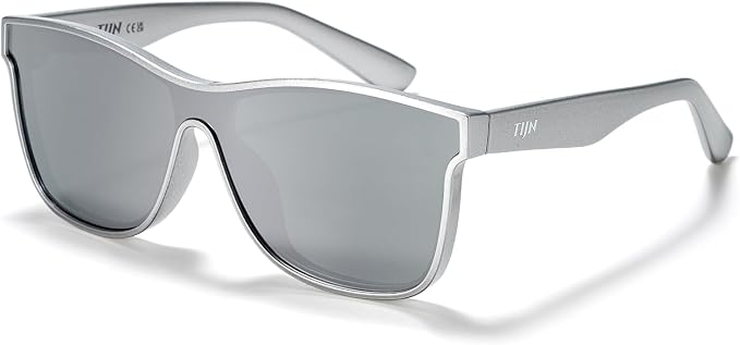 TIJN Polarized Fishing Sunglasses for Men Women UV400 Protection,Wraparound Outdoor Sports Glasses for Fishing,Hiking