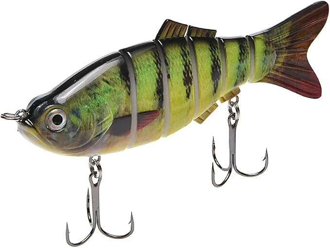 Large Multi Jointed Fishing Lures Bait,Big Giant Fishing Bass Lures,Crankbaits Swimbaits with Treble Hook
