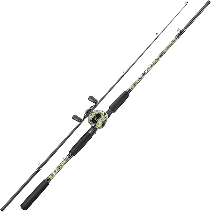 Sougayilang Fishing Pole Casting Reel Combo with Durable Rod Handle, Medium Heavy for Catfish Salmon and Steelhead- 7'0"
