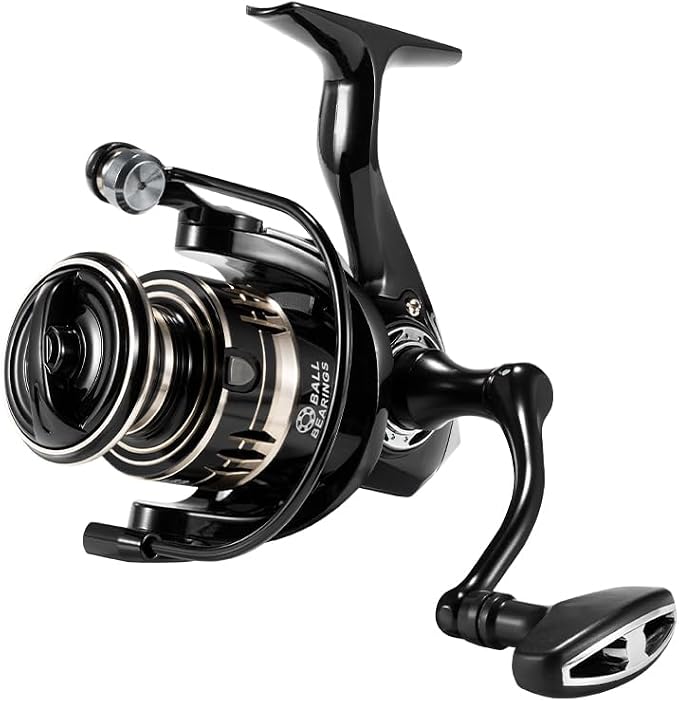 MG Spinning Reel for Saltwater 5.2:1 Gear Ratio Spinning Reel 2000/3000/4000/5000/6000/7000 Lightweight Carrete de Pesca Stainless Steel Ball Bearings Up to 17.6 Lbs Drag Nylon Aluminum