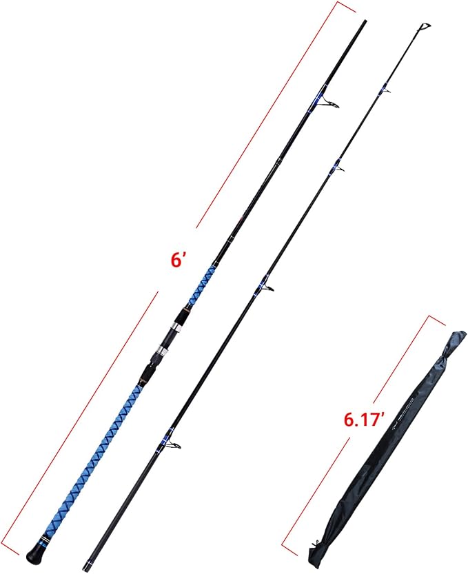 Fiblink Surf Spinning Fishing Rod Carbon Travel Surf Rod 2 Piece/3 Piece/4 Piece Spinning Fishing Rod 9'/10'/11'/12'/15'