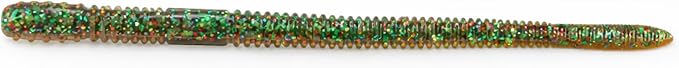 10Pcs Soft Plastic Worms for Bass Fishing, Multicolor Stick Worm Set, Freshwater Fishing Bait