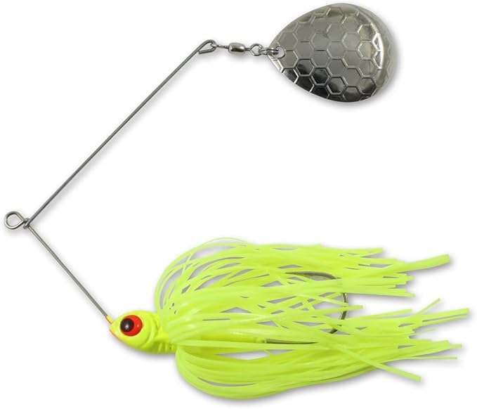 Northland Fishing Tackle Reed Runner Single Spin - Premium Spinner Baits for Freshwater - Assorted Lures for Bass, Pike, and Musky in 15 Colors & 3 Sizes