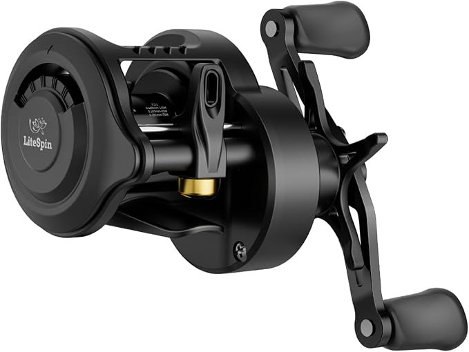 Colorful Baitcasting Fishing Reel Portable Rotates with Electronic Charging for Smooth Casting Colorful Baitcasting