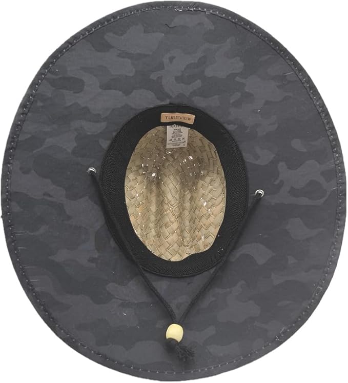 Men's and Wowen's Lifeguard Straw Hat Wide Brim Beach Hat Sun Protection Outdoor Hat for Fishing Hiking