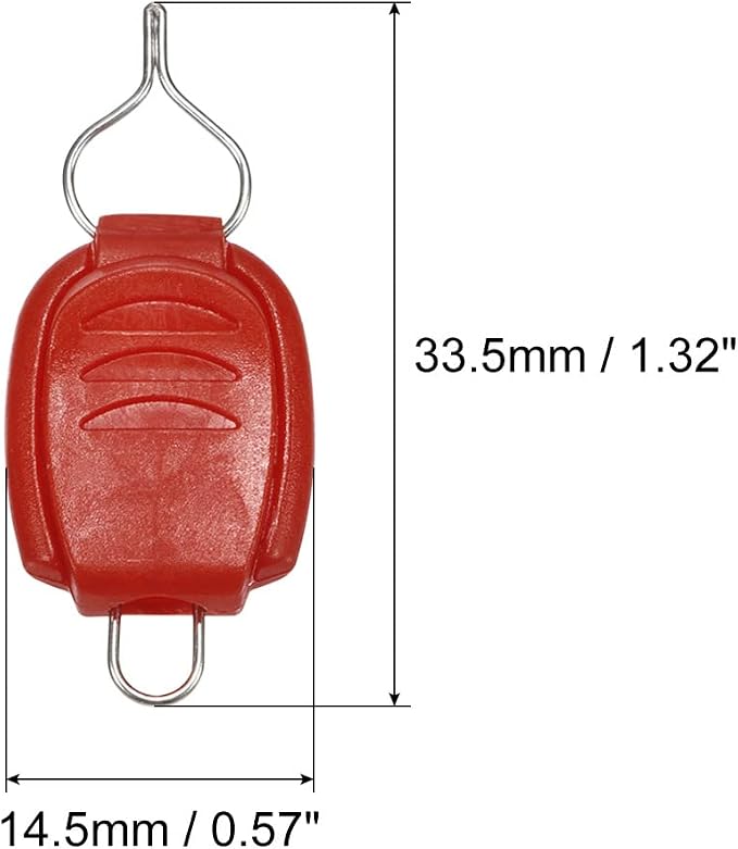 PATIKIL Fishing Line Holders, Baitcasting Reel Fishing Line Holder Clip Buckle Stopper Line Keeper Accessories