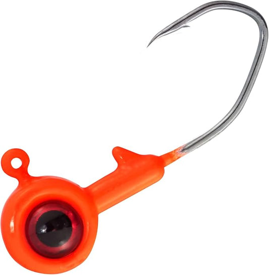 Dr.Fish Crappie Jig 3D Eyes Fishing Jig Head Freshwater Crappie Trout Panfish Hook Bass Fishing Lure 1/32oz 1/16oz 1/8oz