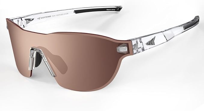 KastKing Nizini Polarized Sports Fishing Sunglasses, With PuriVex Protective Lens Coating, Rimless Wrap Design, Men Women