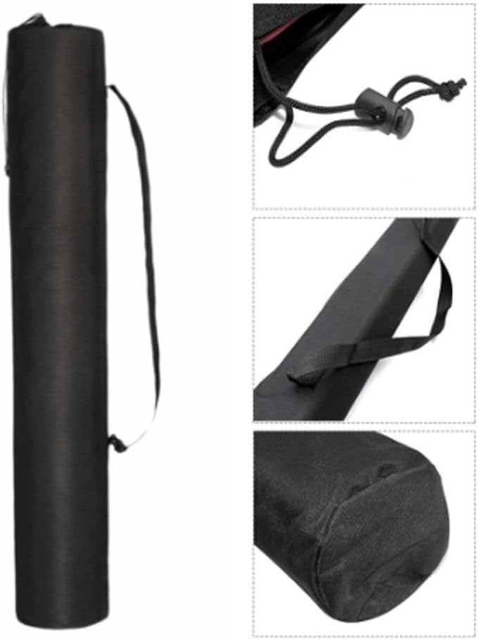 80cm Oxford Pole Storage Bag - Water proof Carrying Case with Shoulder Strap for Canopy Poles, Trekking Poles & Fishing Rods (31.5" Length, Black)‌