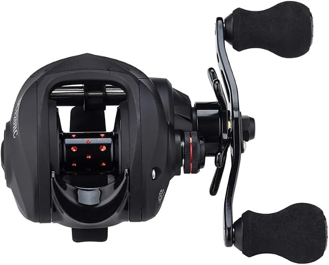 FISHDROPS Baitcaster Reels, 9+1BB, CNC Aluminum Spool, Magnetic Brake System Bait Caster Reel High Speed Gear Ratio 7.0:1 Ultra Smooth Low Profile Baitcasting Fishing Reel