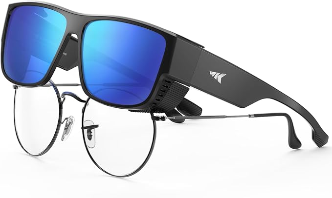 KastKing Comal Fit-Over Polarized Sports Sunglasses With PuriVex Protective Lens Coating, Fishing Driving, UV400, Men Women