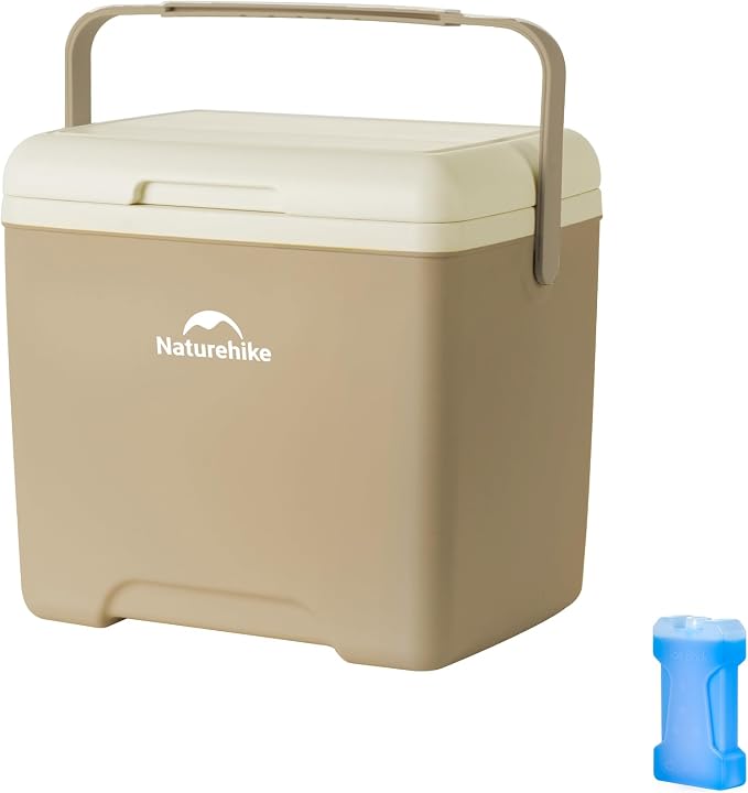 Naturehike 5.3/15/19 QT Hard Cooler, Insulated Ice Chest Box, Portable Ice Retention Cooler for Beach Camping Picnic Fishing Barbecue