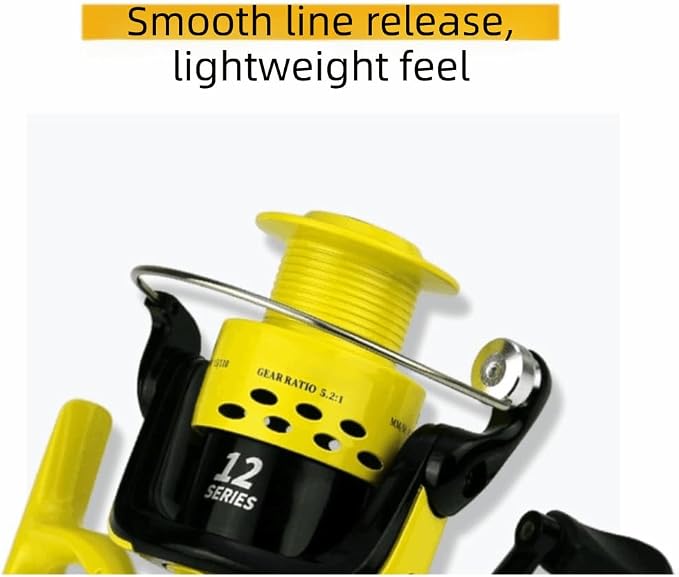 ‌12BB Spinning Fishing Reel - Heavy Duty Metal Body Saltwater & Freshwater Reel with 5.5:1 Gear Ratio, Many Sizes for Bass & Trout