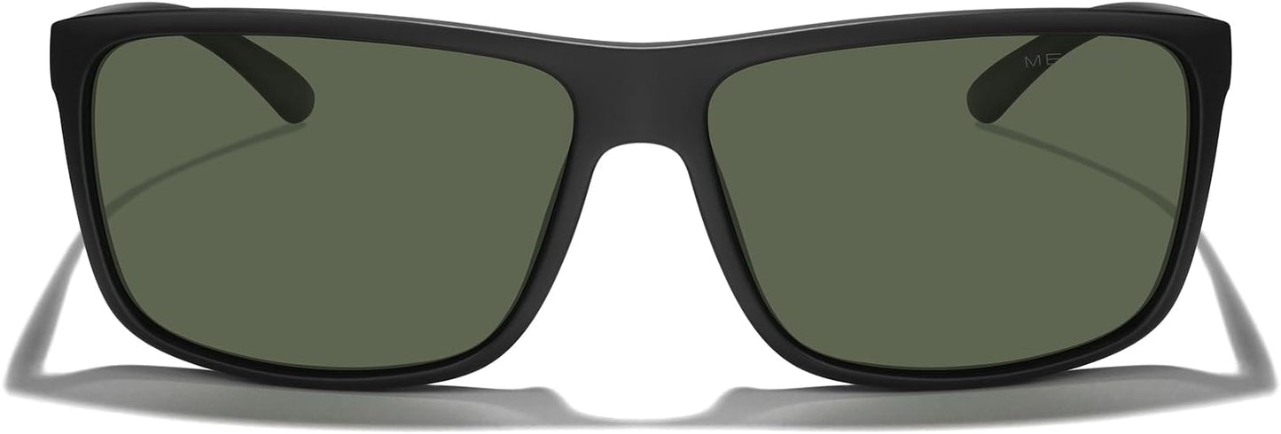 MERRY'S Rectangular Polarized Sports Sunglasses for Men Women Cycling Driving Fishing UV400 Protection S8225