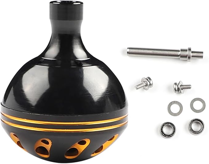 Aluminum Alloy Reel Handle Knob, 3 Sizes Replacement for Fishing Reels, Rust-Resistant