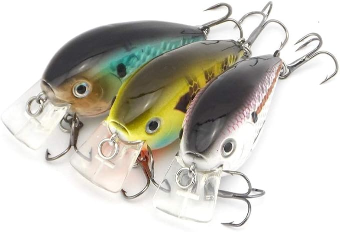 Crankbait for Bass Fishing inches Shallow Diving Crank Bait Square Bill Cranking Fishing Lures