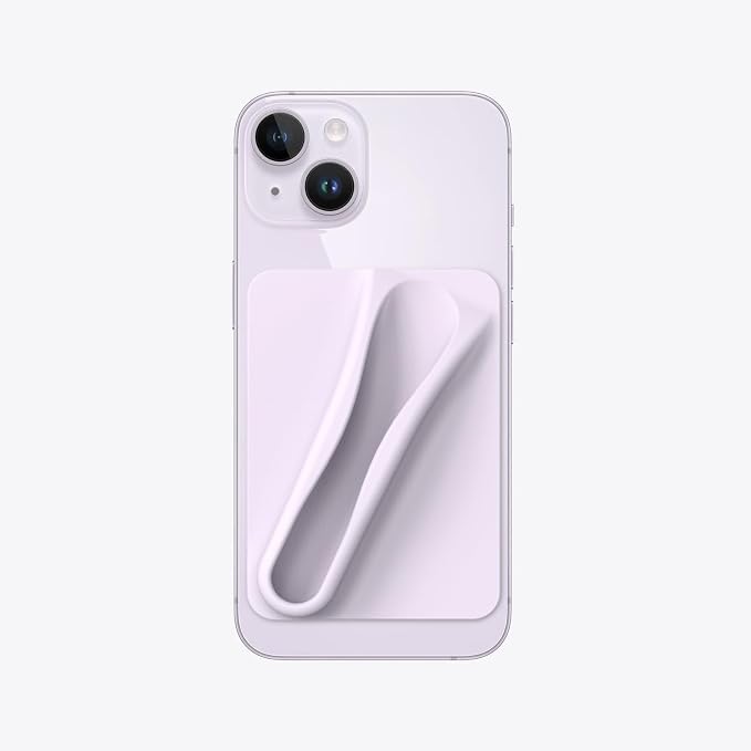 DOB SECHS 2PCS Silicone Lip Holder for Cell Phone Lipstick Lip Glaze Phone Case Back Adhesive Stick On Holder for iPhone and Android Phones, Pink+Purple