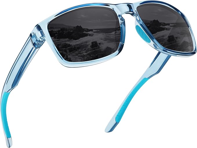 Sports Polarized Sunglasses for Men Women UV Protection Unbreakable Driving Running Fishing Hiking Sun Glasses
