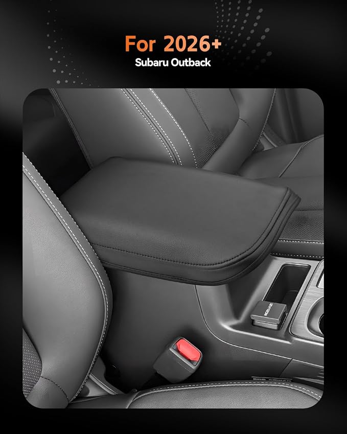 CDEFG for 2026 Subaru Outback Center Console Cover Armrest Box Cover for 2026+ Outback Accessories Console Arm Rest Protector