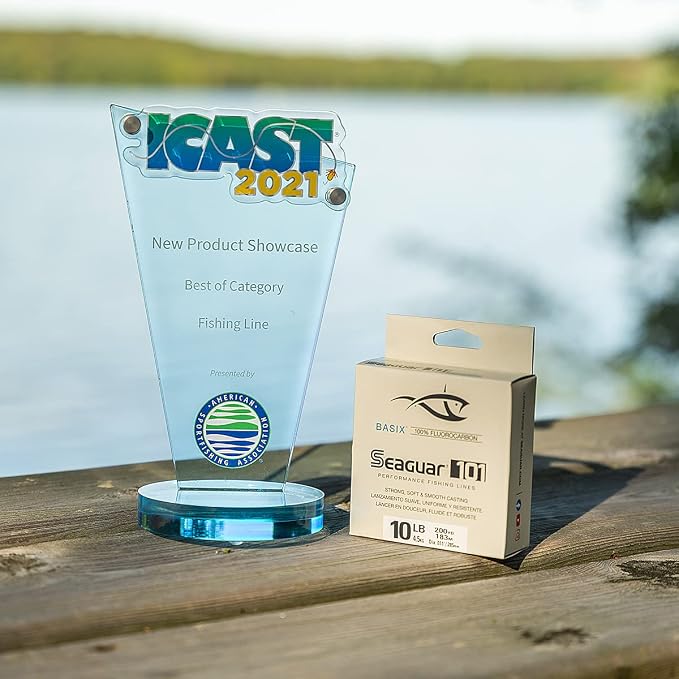 Seaguar Basix Freshwater Mainline, 100% Fluorocarbon Fishing Line, Multiple Sizes