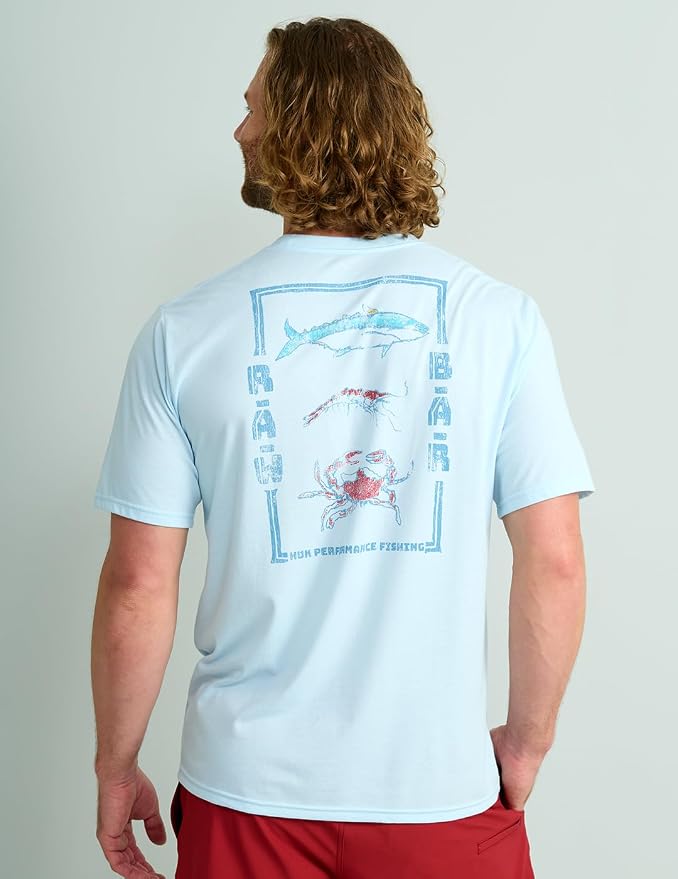 HUK Mens Performance Fishing Logo Tee, Short Sleeve T-Shirt for Men