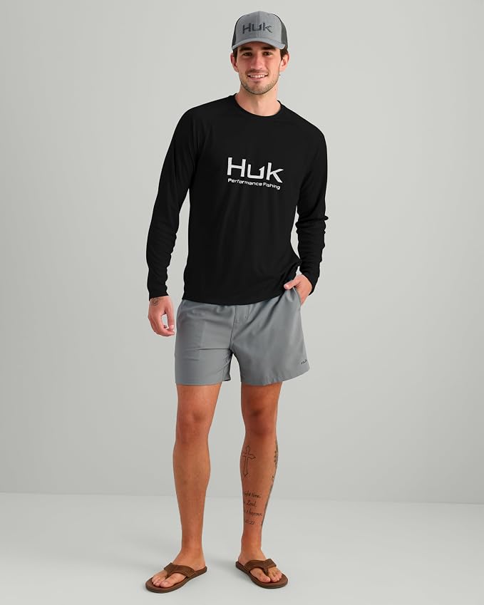 HUK Mens Pursuit Vented Long Sleeve, 30 UPF Fishing Shirt