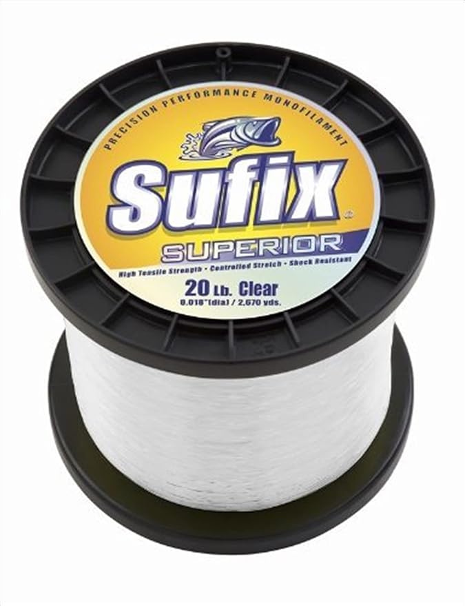 Superior Monofilament Fishing Line, 1/4 lb Spool by Sufix