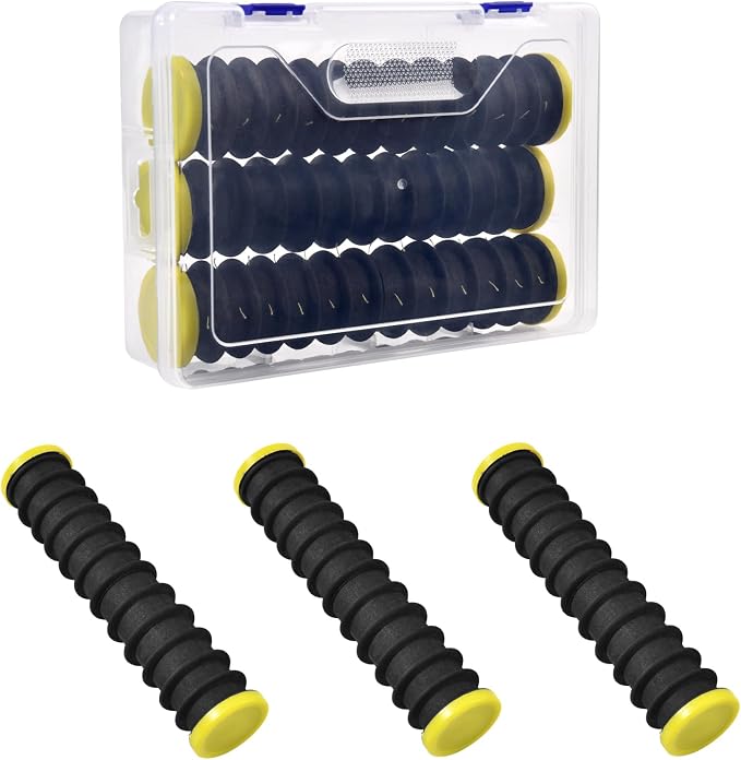 3 Pcs Fishing Line Storage Organizer, Leader Holder with 12 Slots to Keep Your Line Tangle Free for Storing Lines Winding Board Rigs Holder Leader Tray Hook Keeper, with Portable Storage Box
