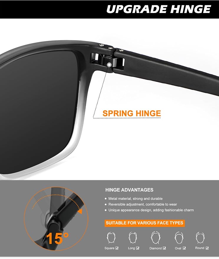 NSSIW Mens-Sunglasses Polarized Sunglasses Men : Classic Sun Glasses with UV Protection for Driving Fishing Golf 4 Packs