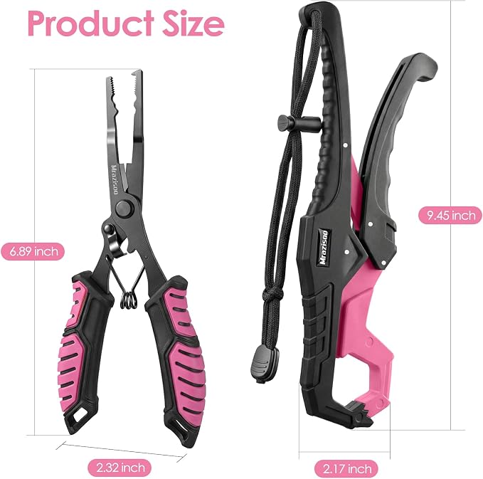 Fishing Tools Kit-Stainless Steel Fishing Pliers, Fish Lip Gripper, Multi-Functional Jaw Anti-Corrosion, Fishmen Must Have Fishing Gear