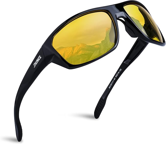 RUNCL Polarized Sports Sunglasses Billy, Fishing Sunglasses UV400 - Ultralight Floating TAC Lens, Anti-seawater Coating