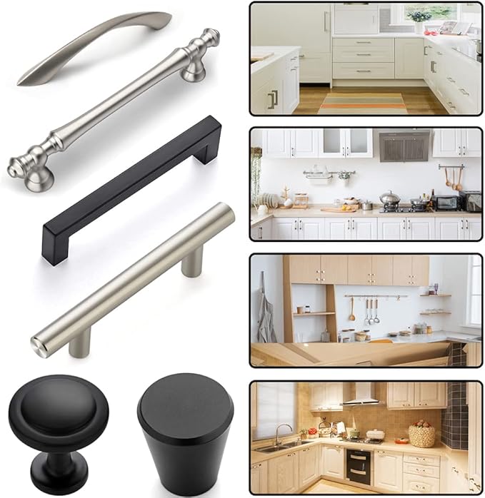 King&Charles Cabinet Hardware Jig, Aluminum Alloy Cabinet Handle Jig with Automatic Center Punch, Avoid Jitter Caused by Direct Drilling, Use for Handles and Pulls on Drawers/Doors.